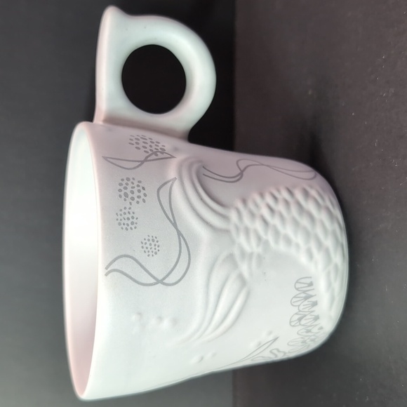 2016 Starbucks Anniversary Siren Tail 3D Gray Ceramic Coffee Mug,12 fl oz. - Picture 1 of 8